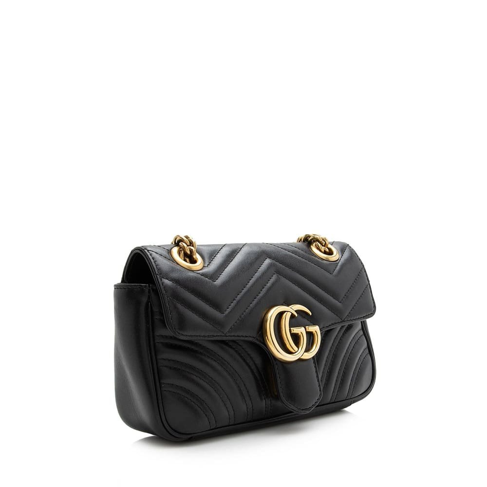 Gvc*1 Matelasse Leather GG Marmont Mini Shoulder Bag (SHF-V1dIip)