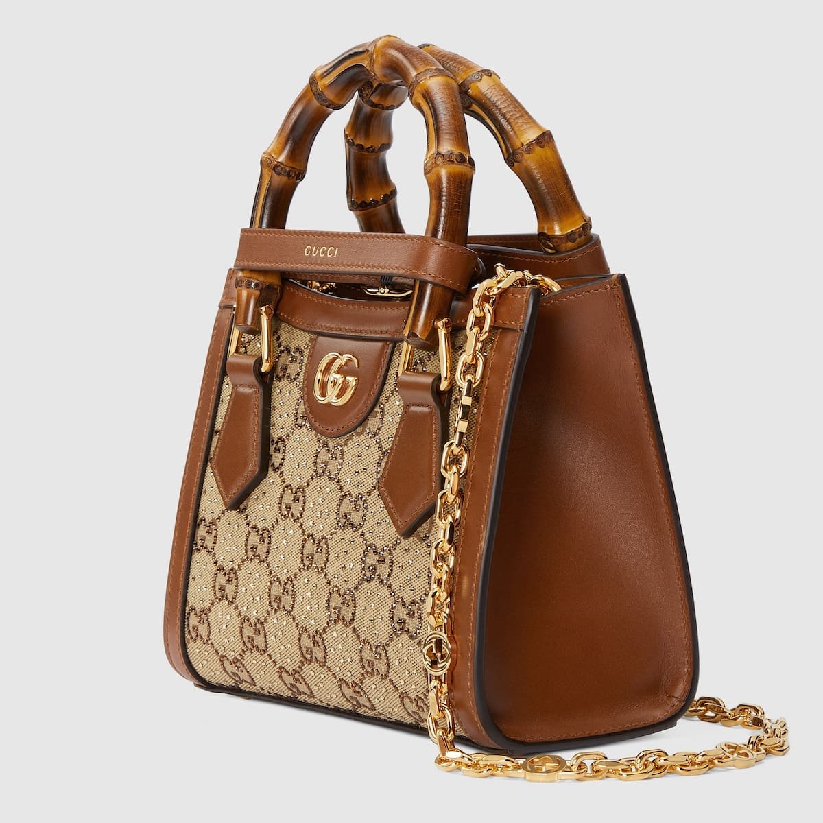 Gvc*1 Diana crystals small tote bag