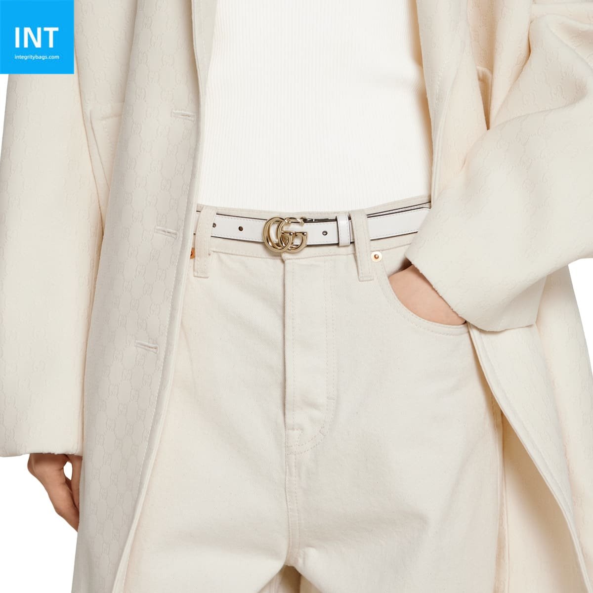 Gvc*1 GG Marmont thin belt