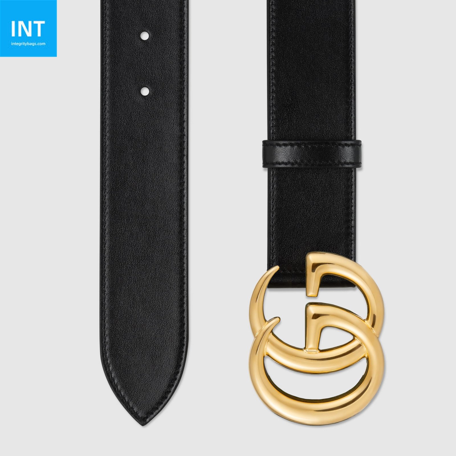 GG Marmont wide belt with shiny buckle