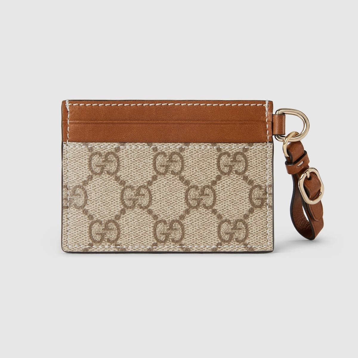 Gvc*1 Emblem card case with strap
