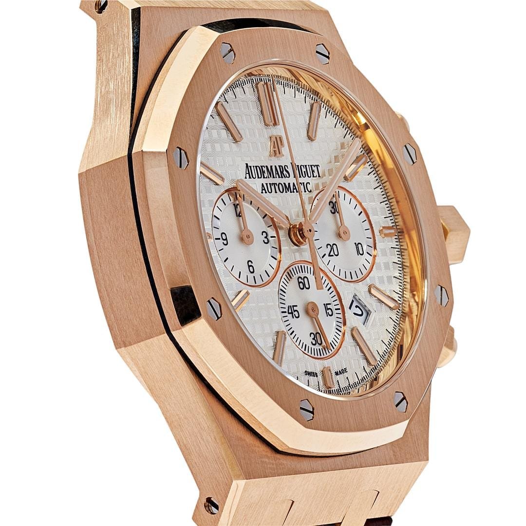Audemars P1g*et Royal Oak 26320OR.OO.D088CR.01 Chronograph Rose Gold Silver Dial