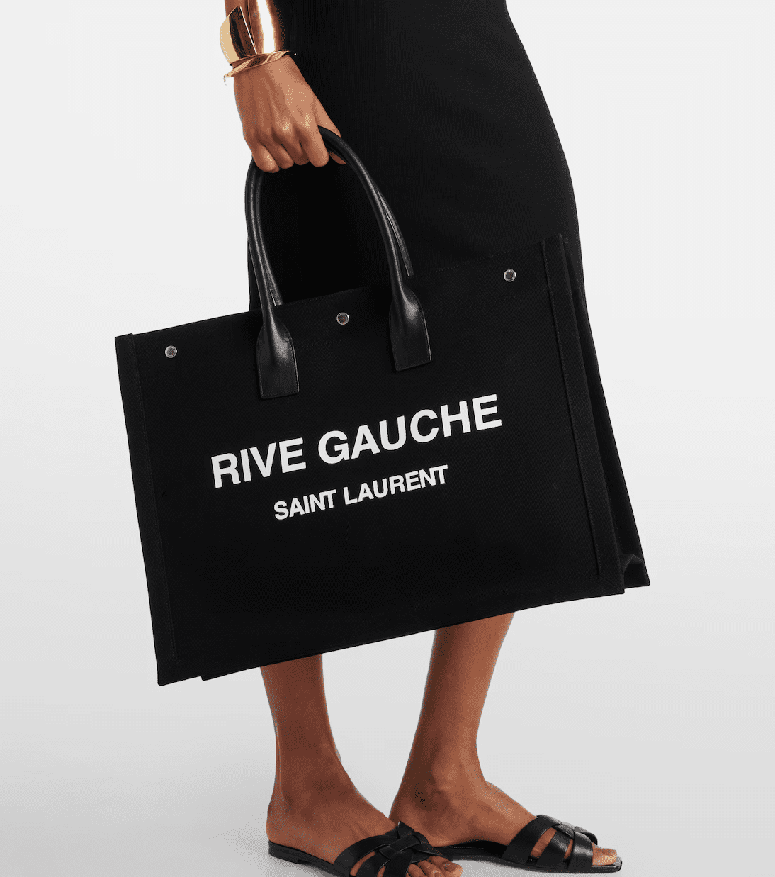 Sa1nt Lau*nt Rive Gauche Tote Bag in Canvas