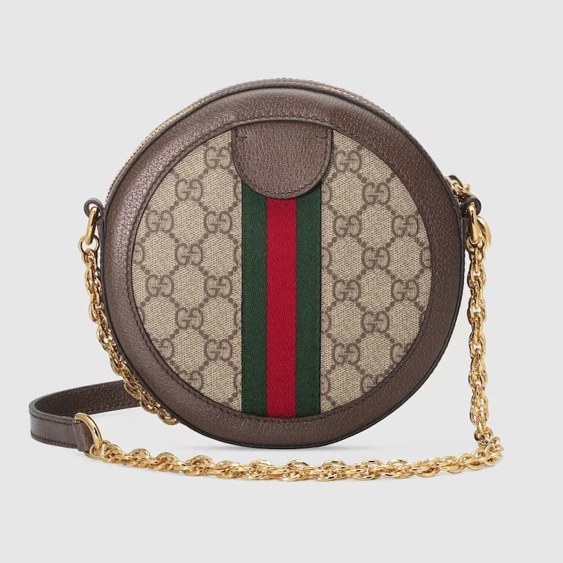 Gvc*1 OPHIDIA MINI GG ROUND SHOULDER BAG