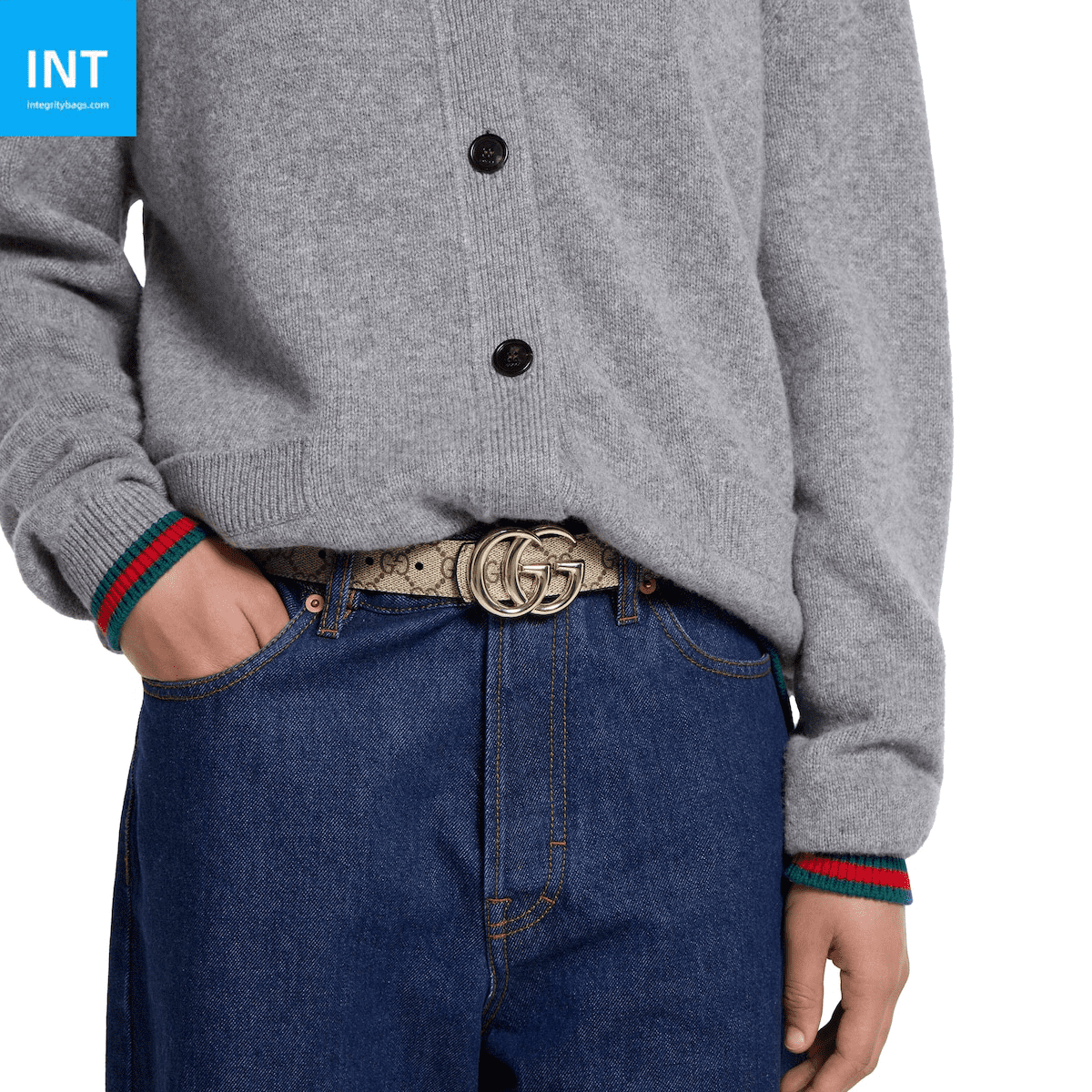 Gvc*1 Reversible GG Marmont belt