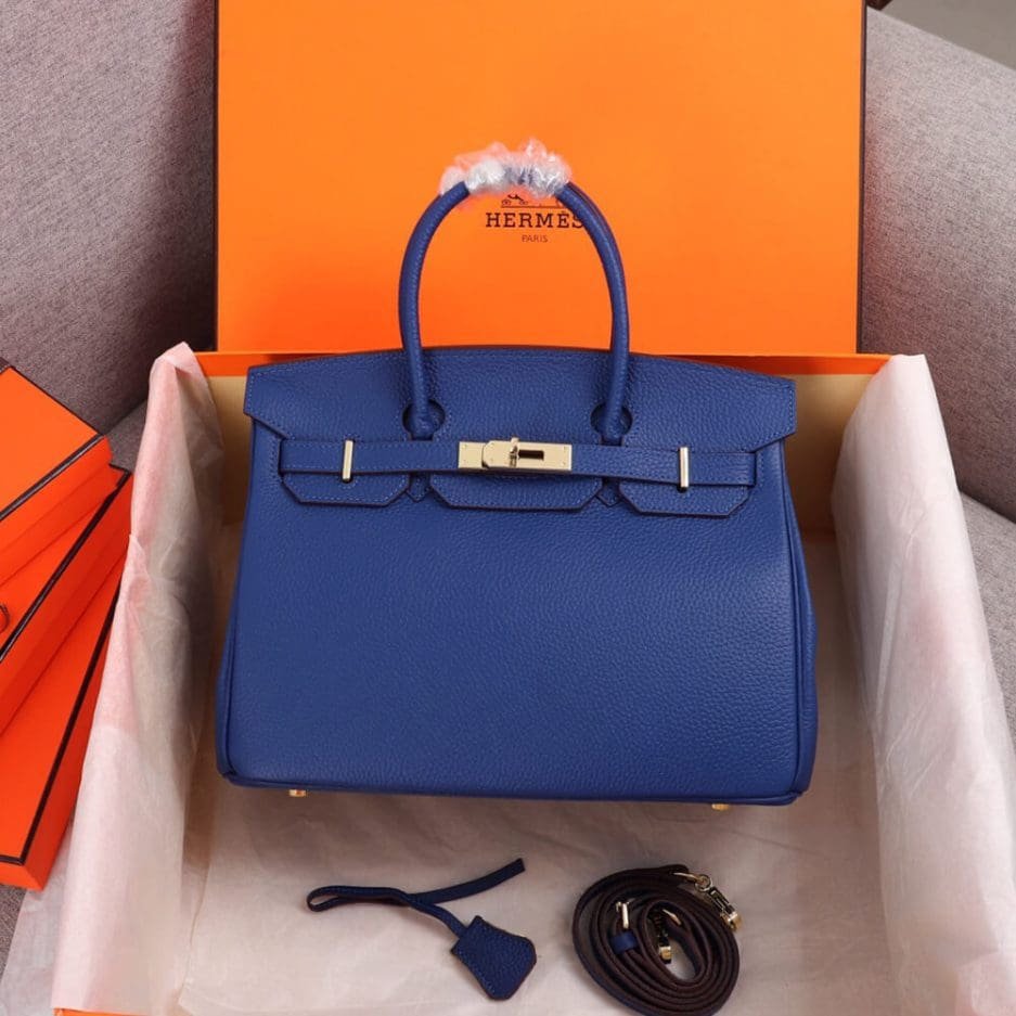 H**me5 BIRKIN BAG 25（BLUE）