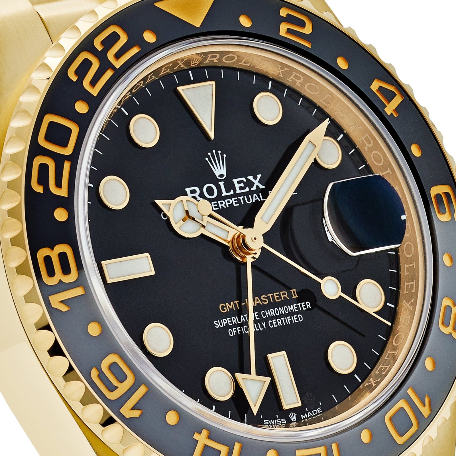 R01ex GMT-Master II 126718GRNR Yellow Gold Black Dial Jubilee (2025)