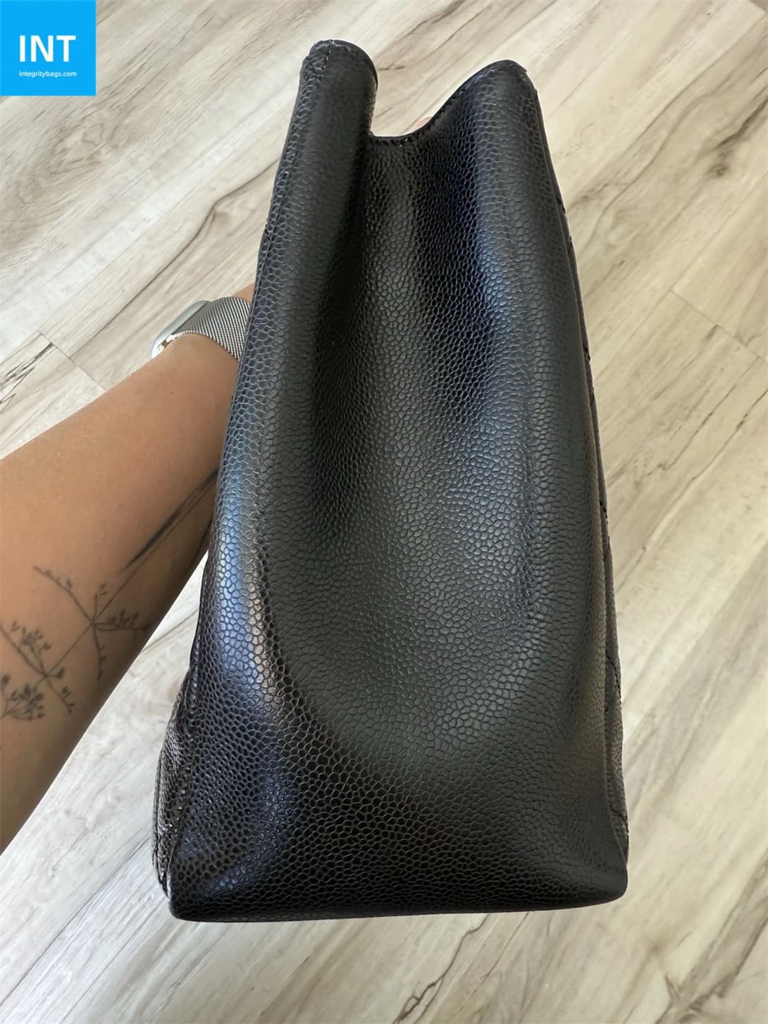 Ch**el Grand Shopping Tote Black Caviar Leather
