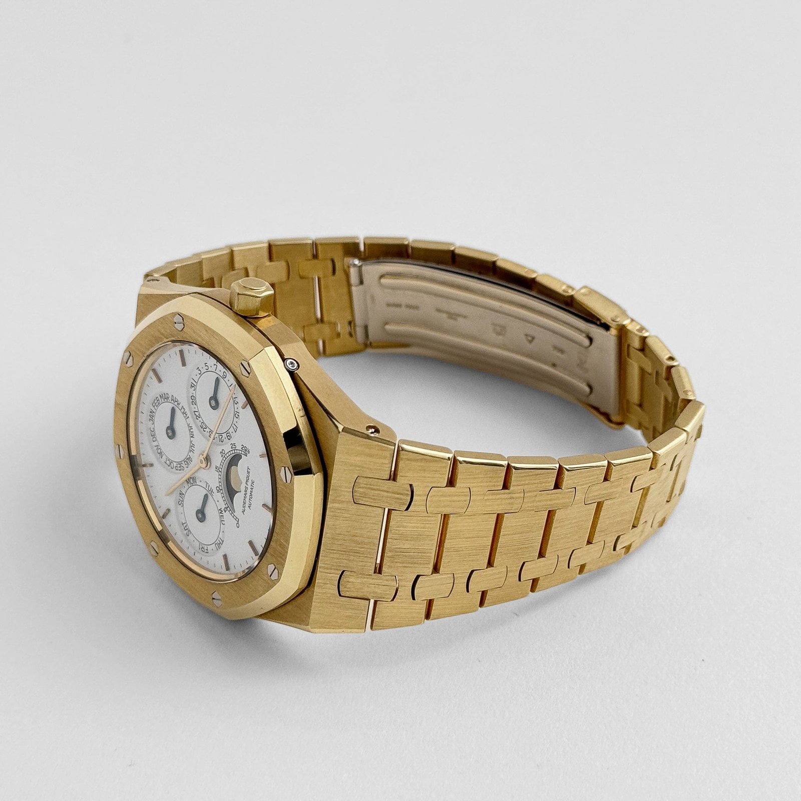 Audemars P1g*et Royal Oak Perpetual Calendar 25654BA Yellow Gold White Dial