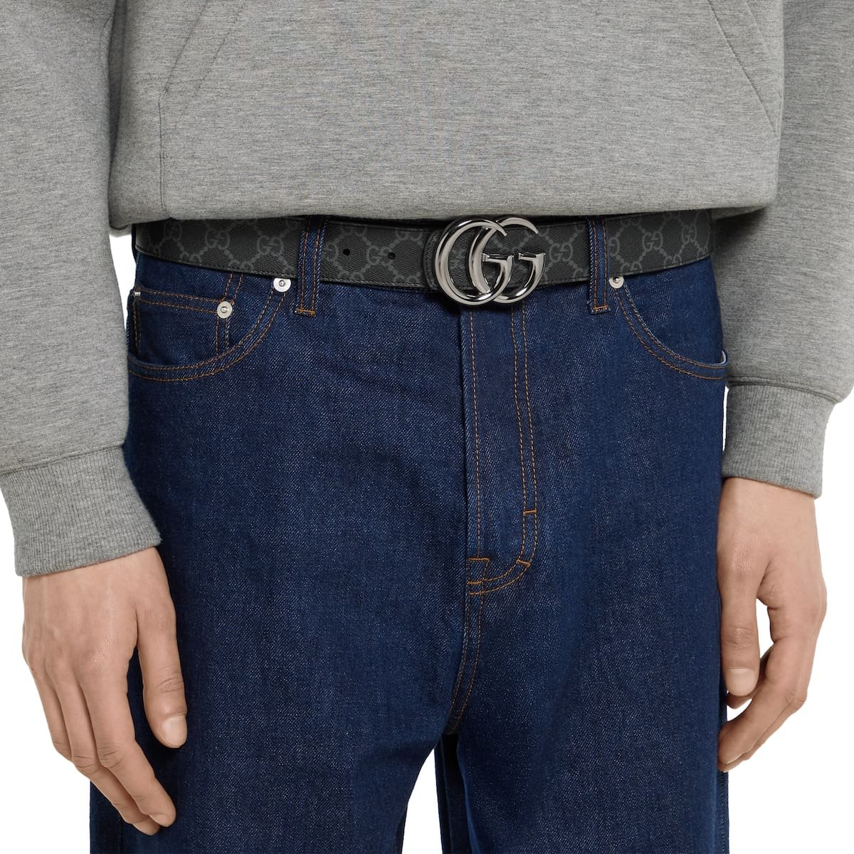 Gvc*1 Reversible GG Marmont belt