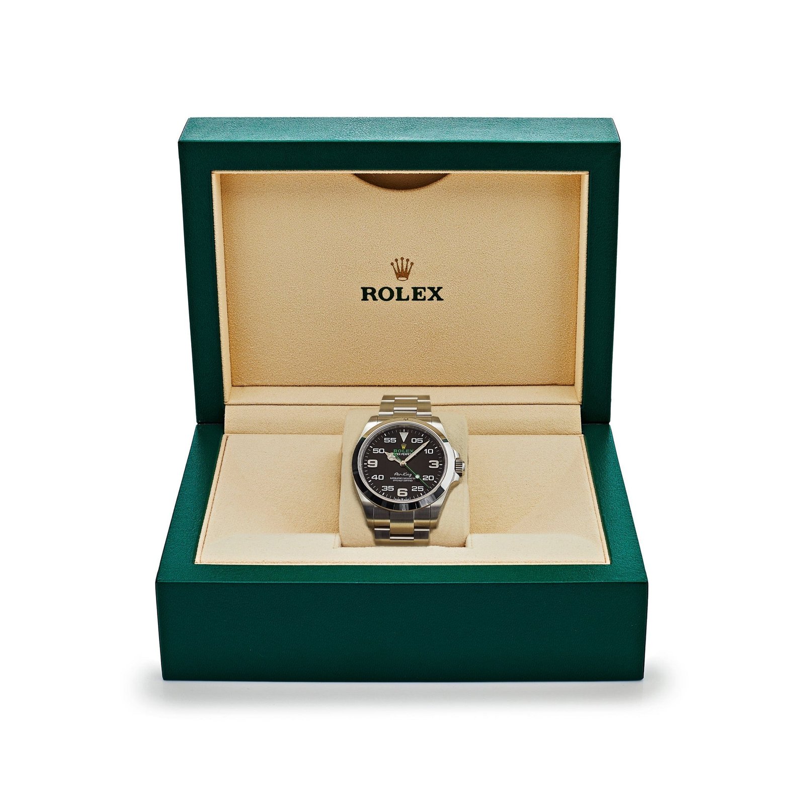 R01ex Air-King 116900 Stainless Steel Black Dial