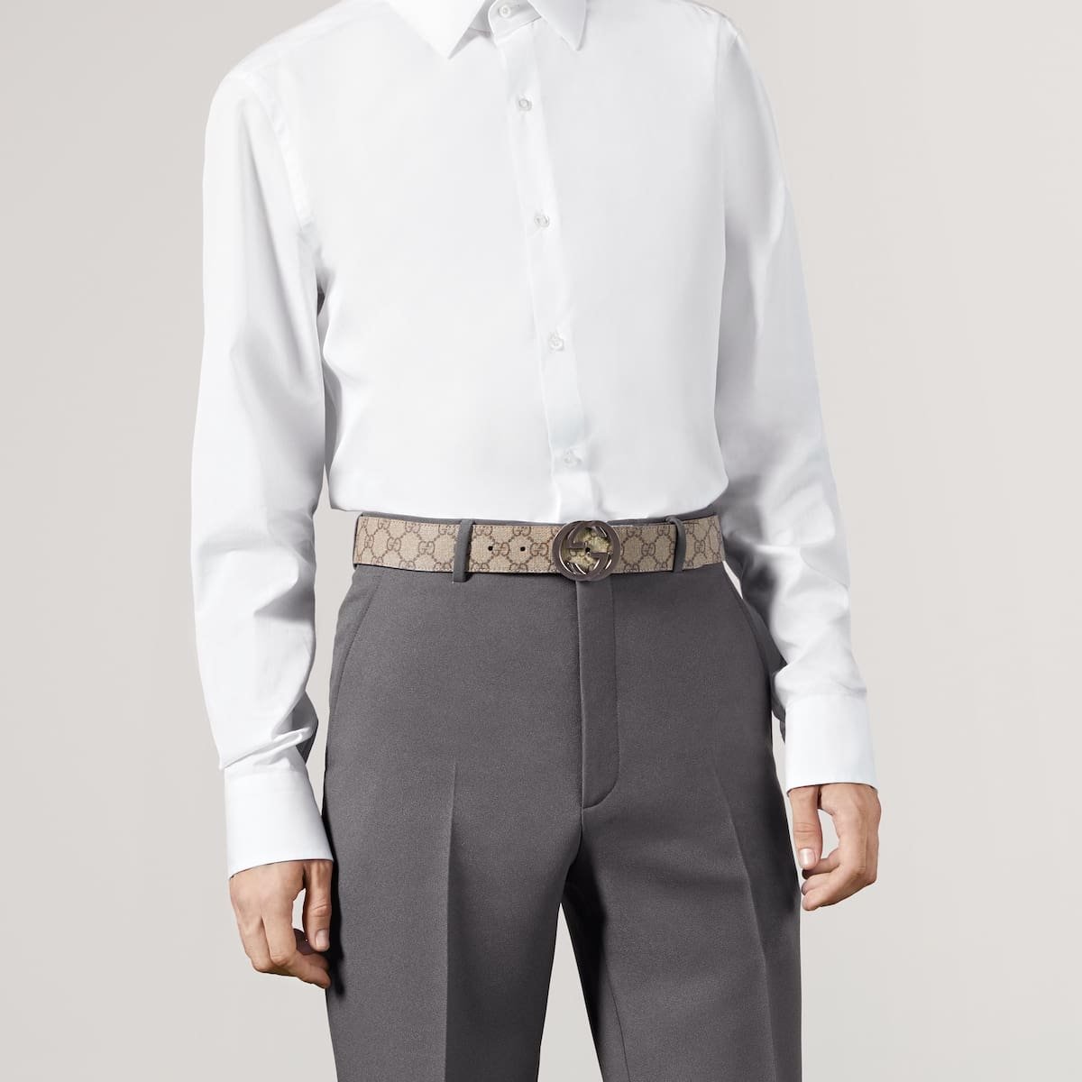 Gvc*1 Reversible belt with Interlocking G buckle