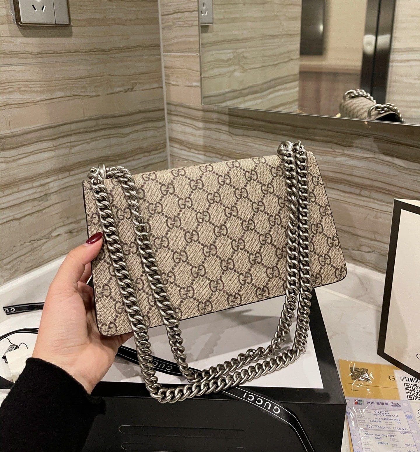 Gvc*1 DIONYSUS GG MEDIUM SHOULDER BAG