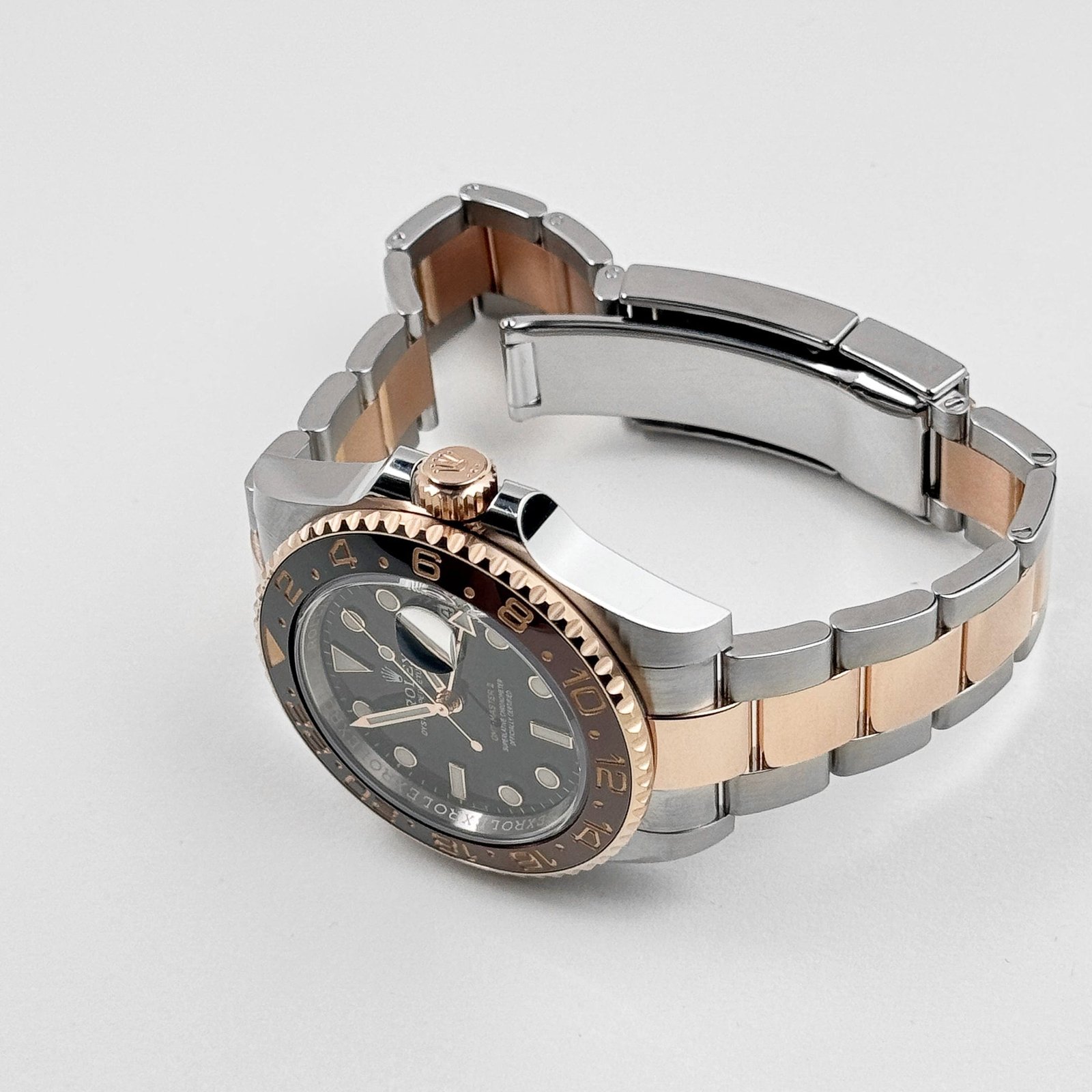 R01ex GMT-Master II 126711CHNR ‘Root Beer’ Rose Gold Stainless Black Dial (2020)