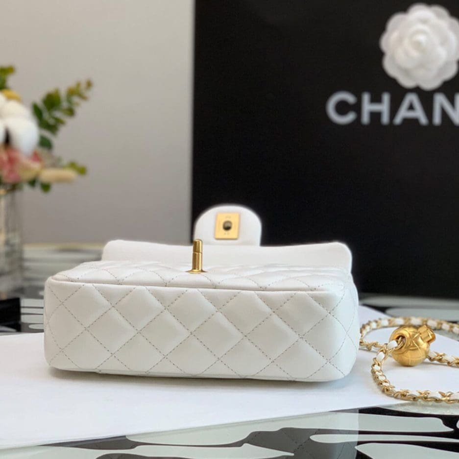 Ch**el Pearl Crush Mini Rectangular Flap Bag as1787