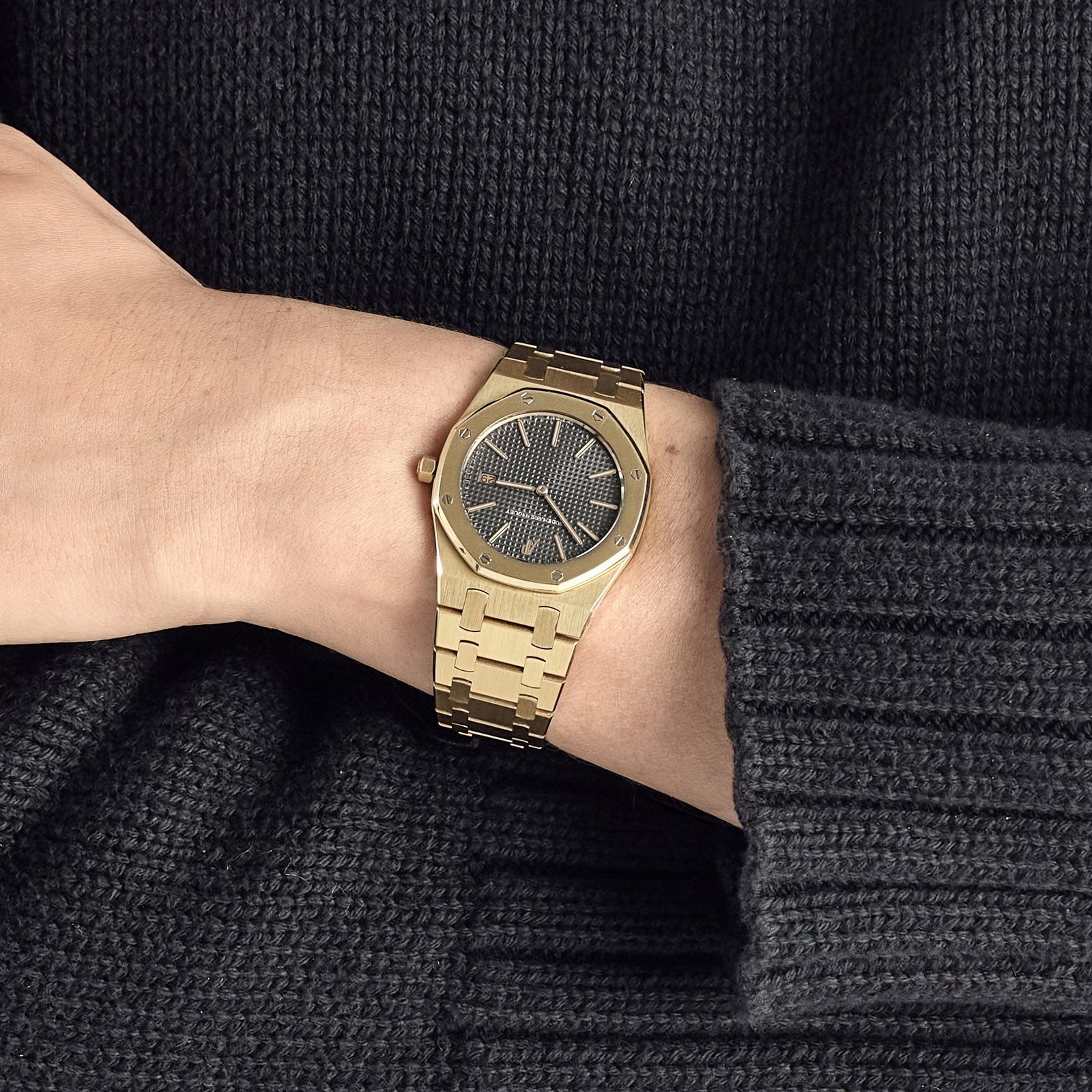 Audemars P1g*et Royal Oak 56175BA Vintage Yellow Gold Dark Grey Dial