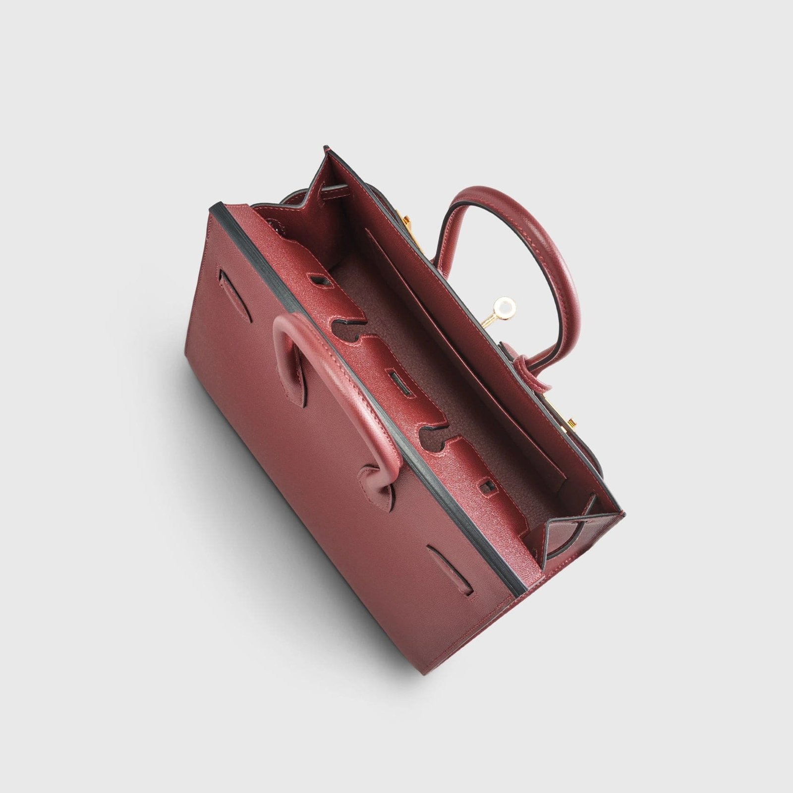 H**me5 Birkin 25 Veau Madame Rouge H Gold Hardware