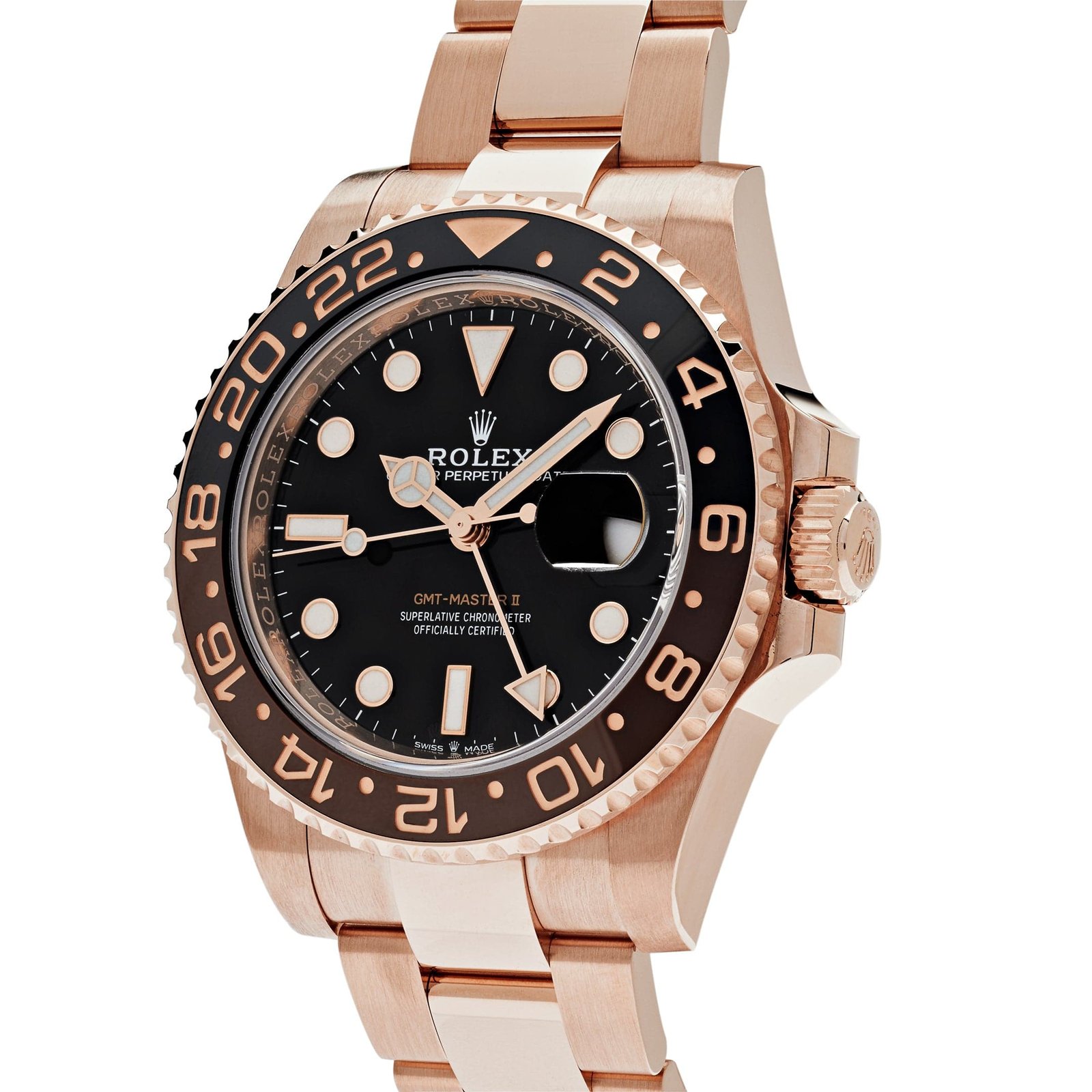 R01ex GMT-Master II 126715CHNR ‘Root Beer’ Rose Gold Black Dial (2024)