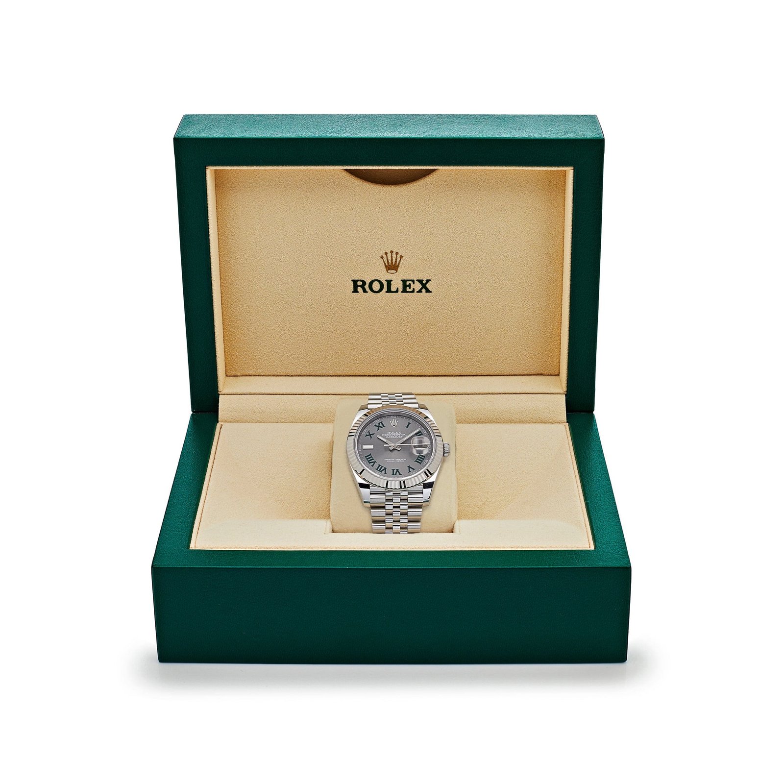 R01ex Datejust 41 126334 ‘Wimbledon’ Stainless Steel Slate Dial Jubilee (2025)