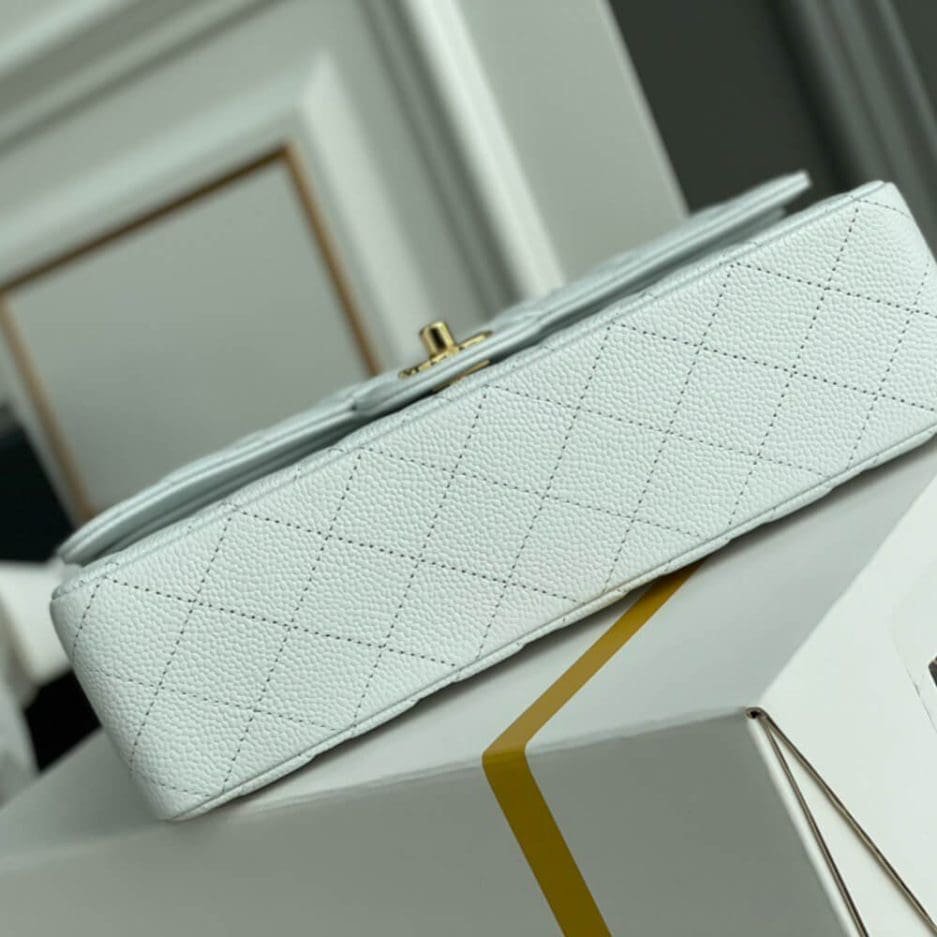 Ch**el Classic Flap Handbag GOLD METAL