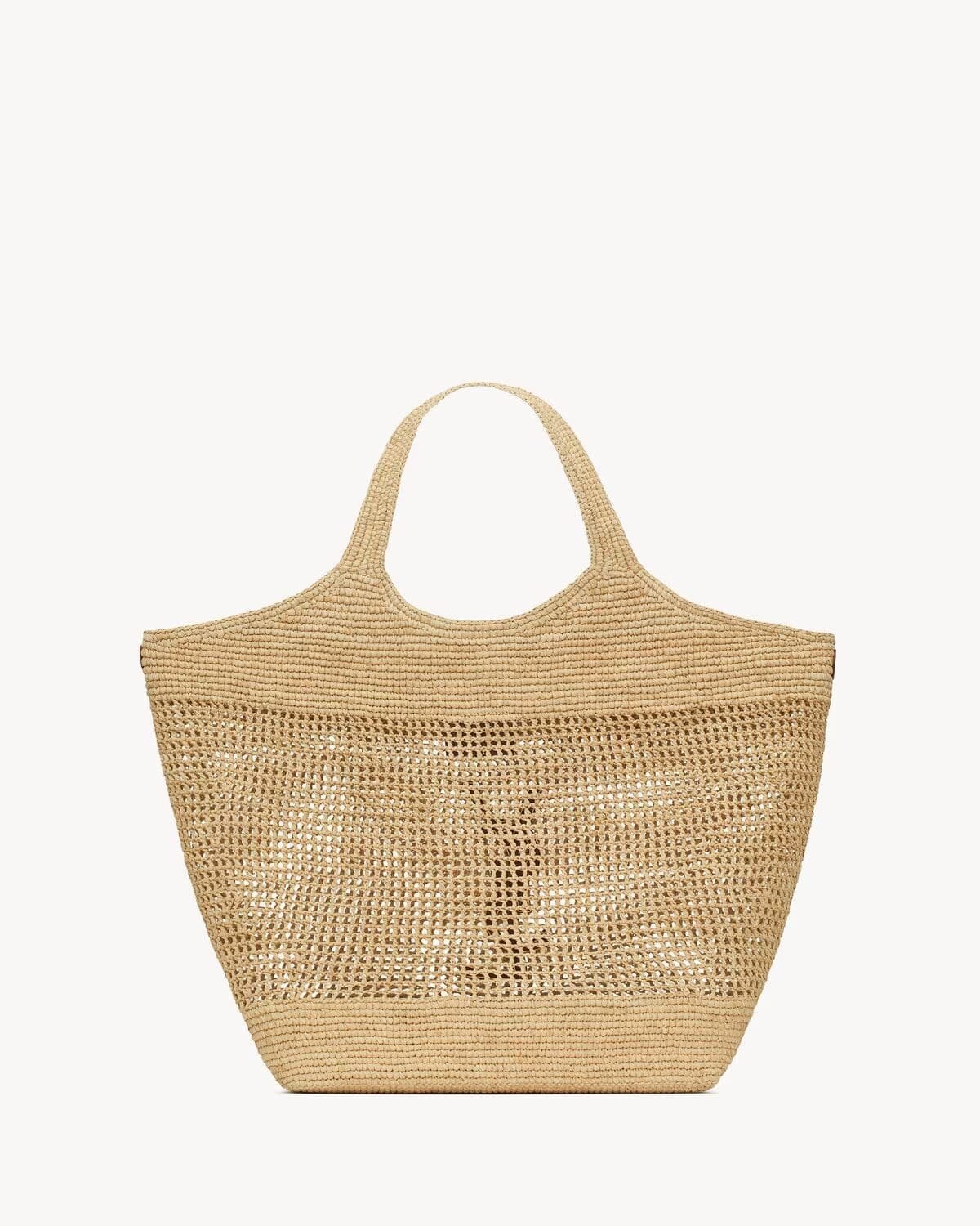 Sa1nt Lau*nt ICARE IN RAFFIA NATUREL AND BROWN GOLD