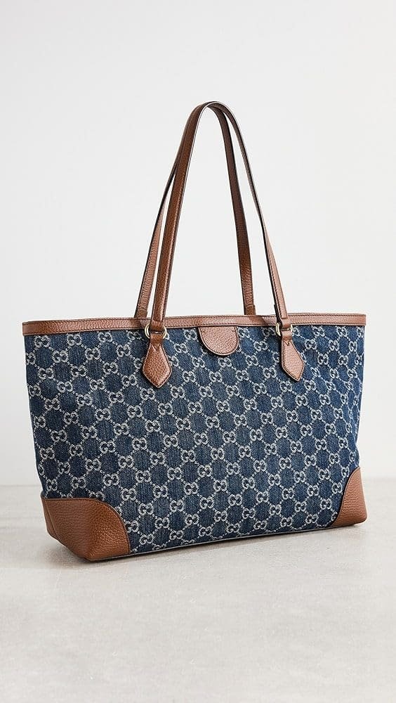 Gvc*1 Blue Denim Ophidia Medium Tote