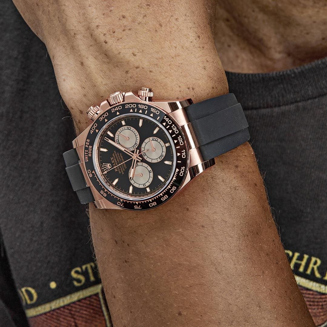 R01ex Daytona 126515LN Rose Gold Black Dial (2024)