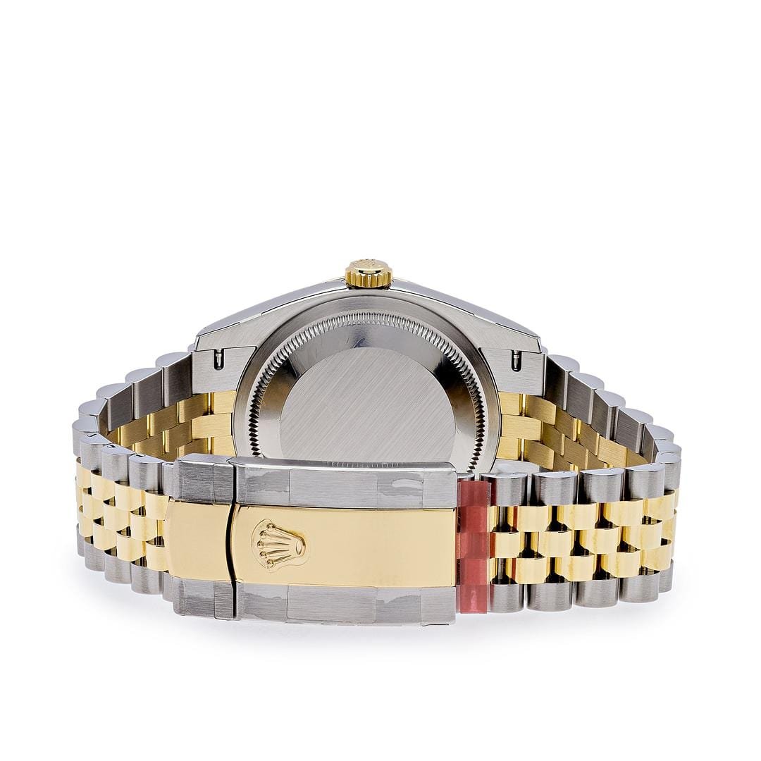 R01ex Datejust 36 126233 Stainless Steel Yellow Gold Palm Motif Dial Jubilee