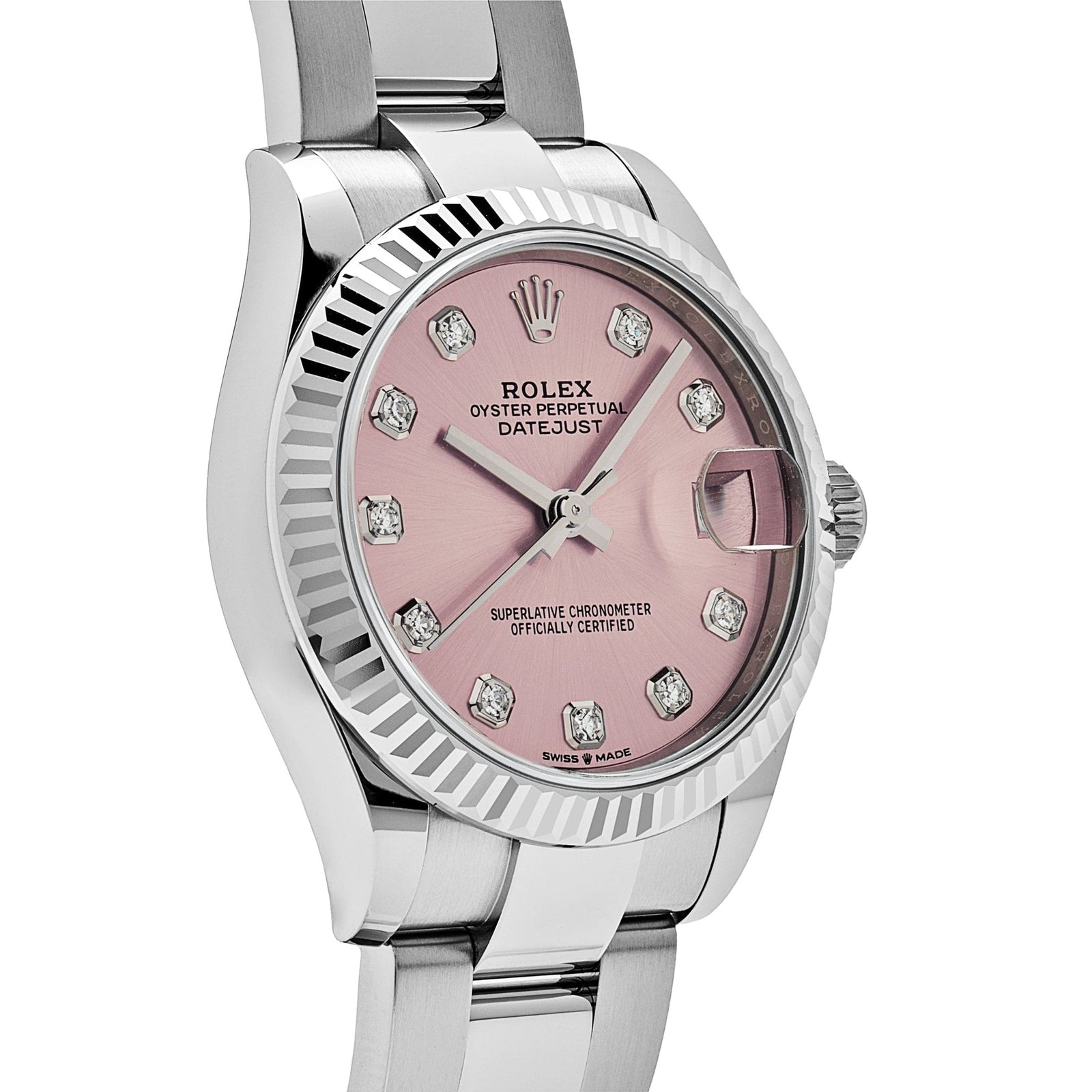 R01ex Datejust 31 278274 ‘Ladies’ Stainless Steel Pink D1am0nd Dial