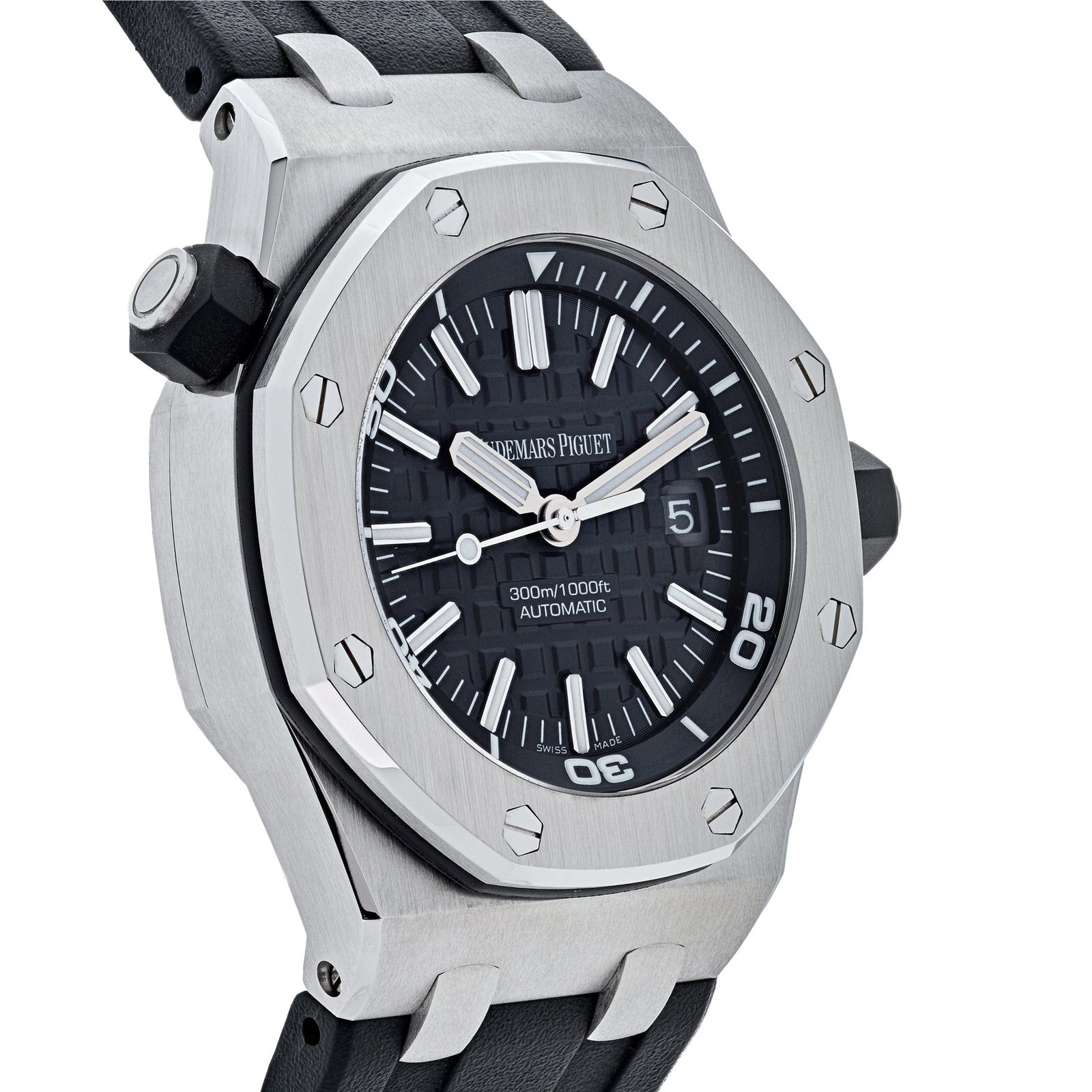 Audemars P1g*et Royal Oak Offshore 15703ST.OO.A002CA.01 Diver Steel Black Dial