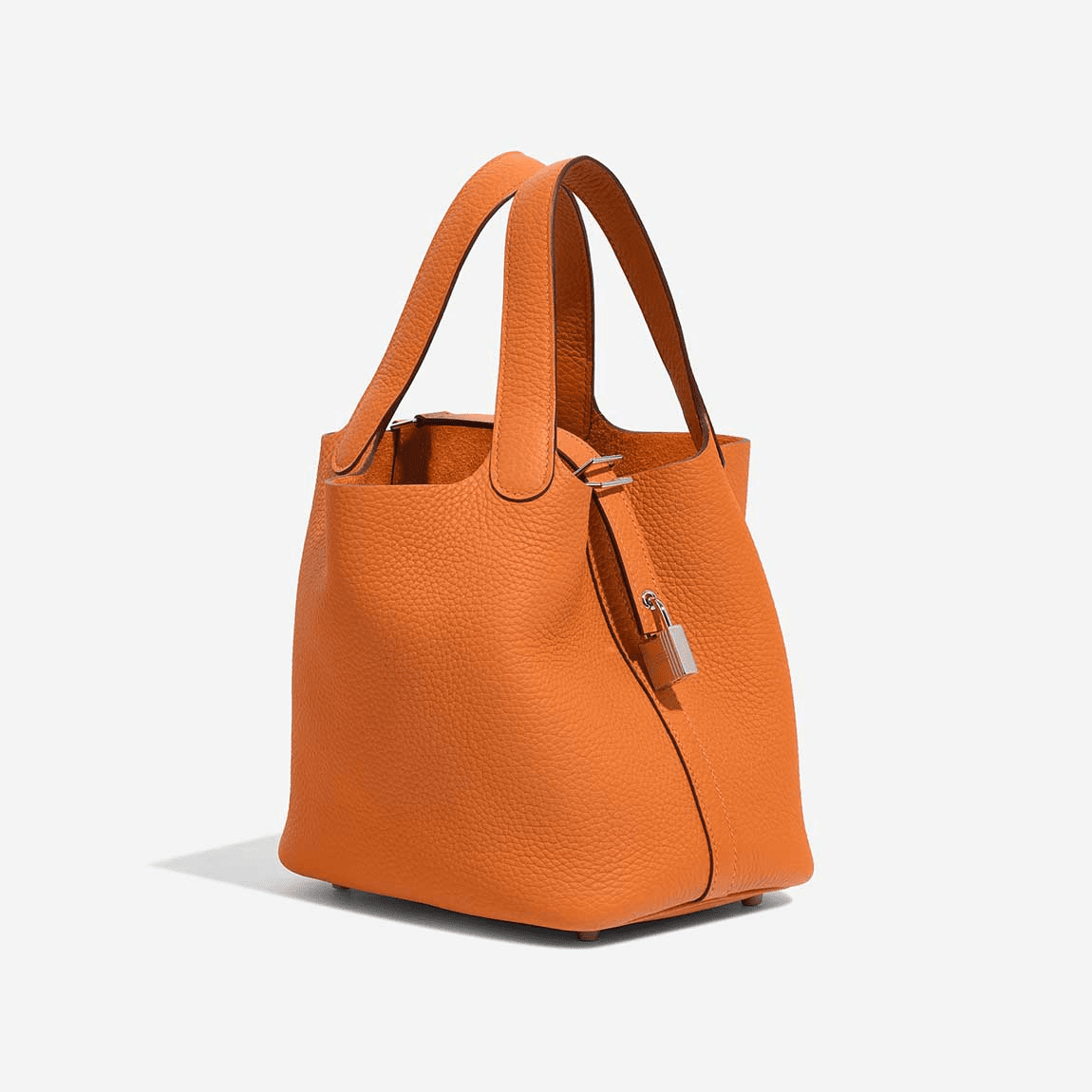 H**me5 Picotin 18 Clémence Orange (silver hardware)