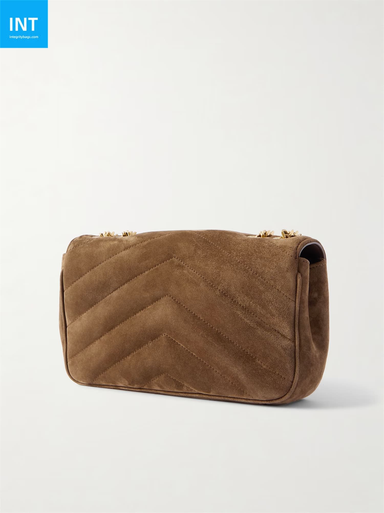 Sa1nt Lau*nt Loulou quilted suede shoulder bag