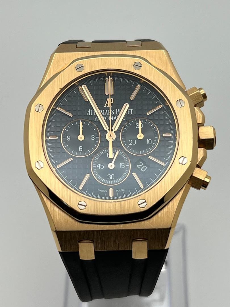 Audemars P1g*et Royal Oak 26320OR.OO.D002CR.01 Selfwinding Chronograph Rose Gold Black Dial