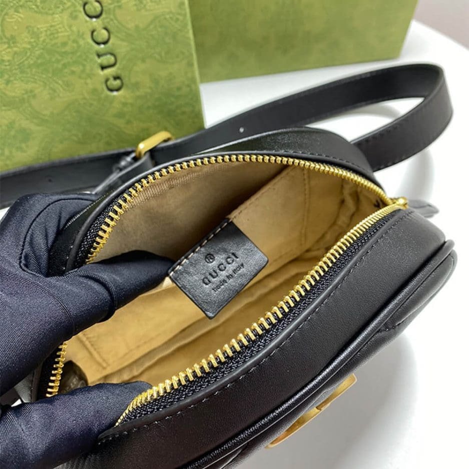 Gvc*1 Marmont Quilted Leather Belt Bag