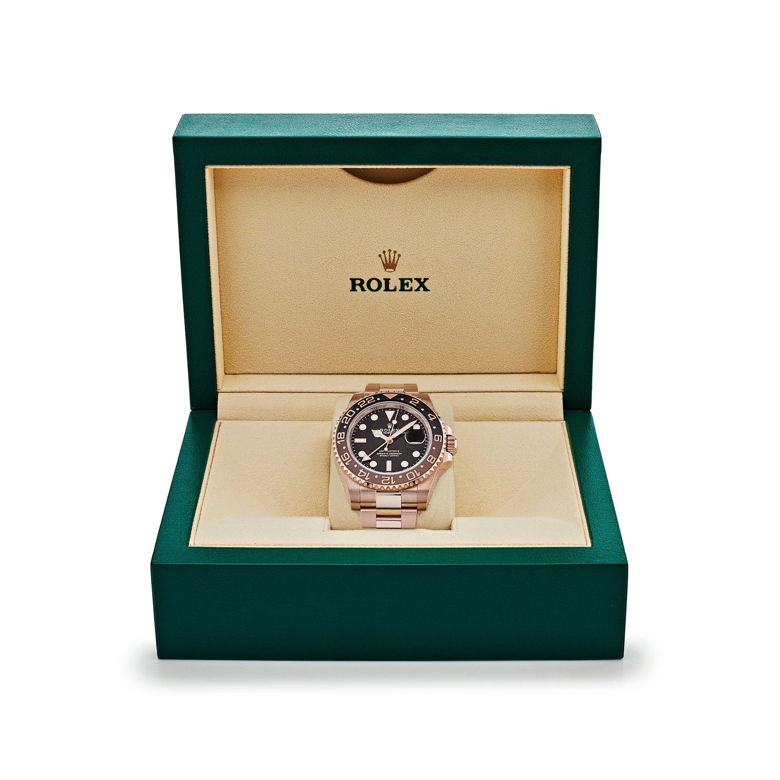 R01ex GMT-Master II 126715CHNR ‘Root Beer’ Rose Gold Black Dial (2020)
