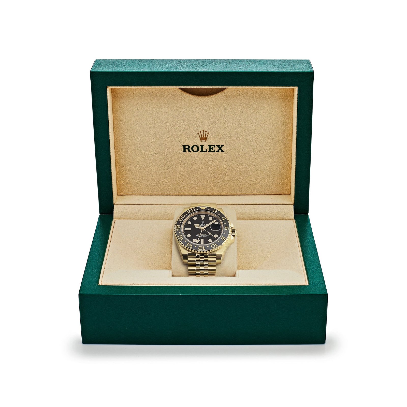 R01ex GMT-Master II 126718GRNR Yellow Gold Black Dial Jubilee (2025)