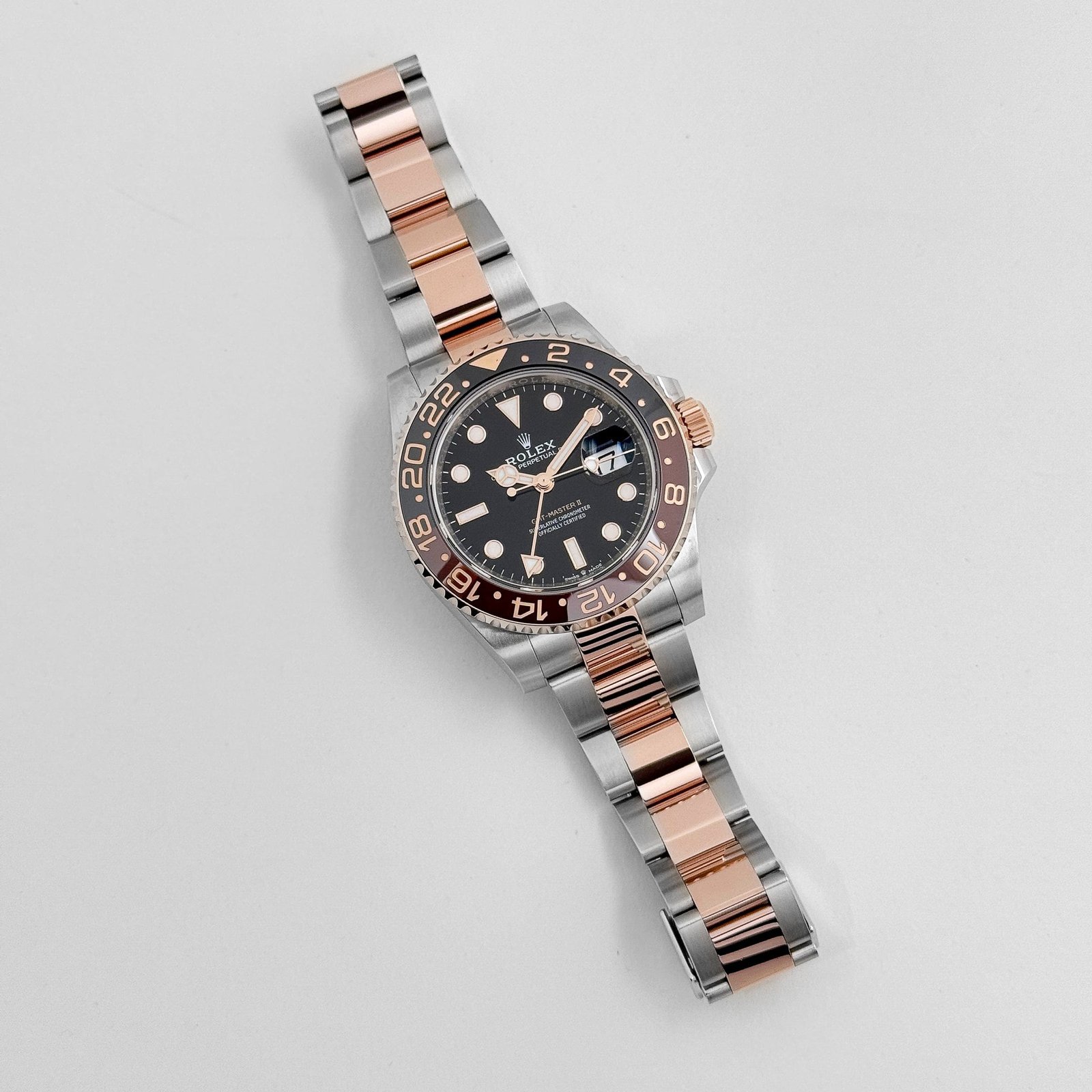 R01ex GMT-Master II 126711CHNR ‘Root Beer’ Rose Gold Stainless Black Dial (2023)