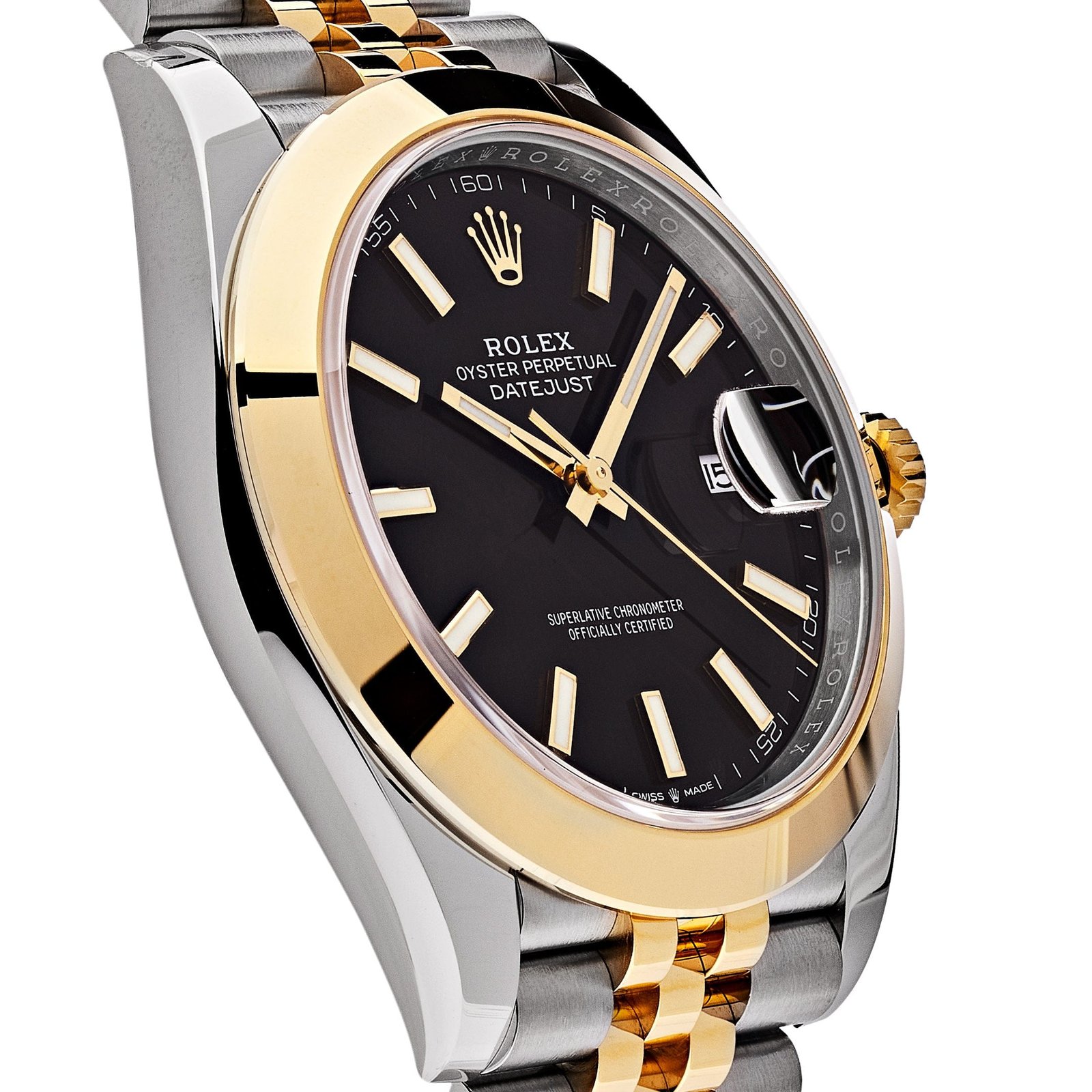 R01ex Datejust 41 126303 Stainless Steel Yellow Gold Black Dial Jubilee (2022)