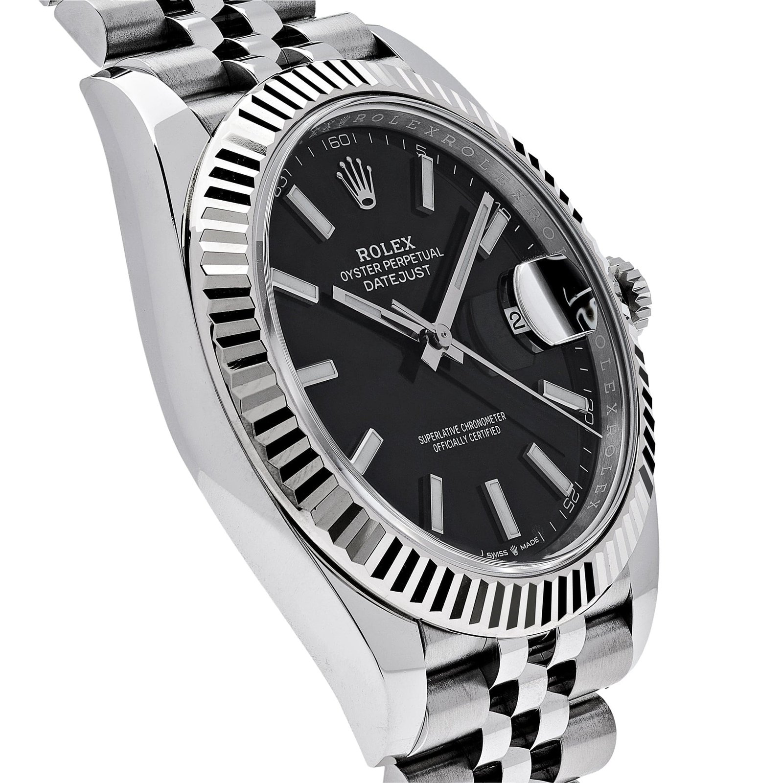 R01ex Datejust 41 126334 Stainless Steel Black Dial Jubilee Bracelet