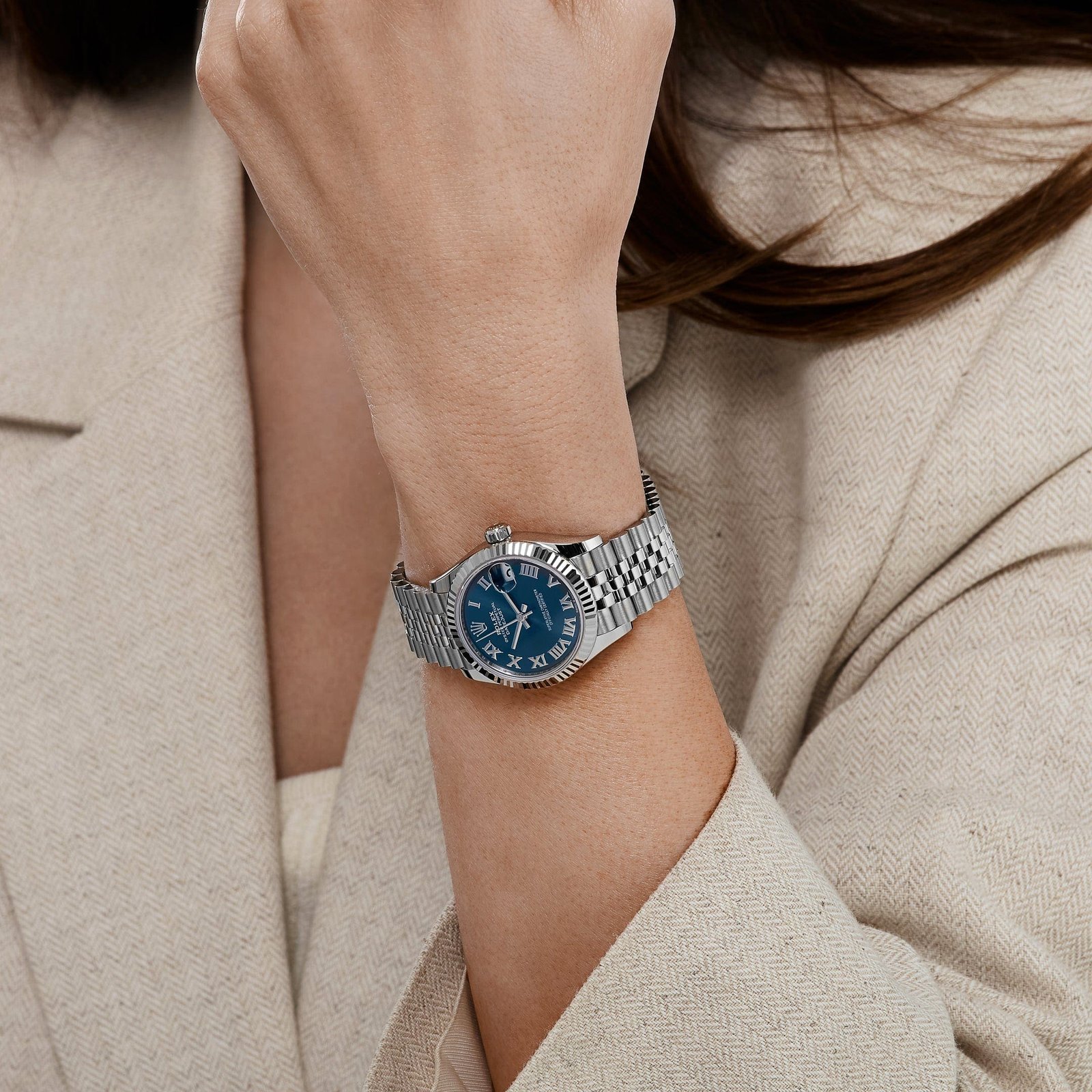 R01ex Datejust 278274 31 ‘Ladies’ Stainless Steel Blue Roman Numerals Dial (2025)