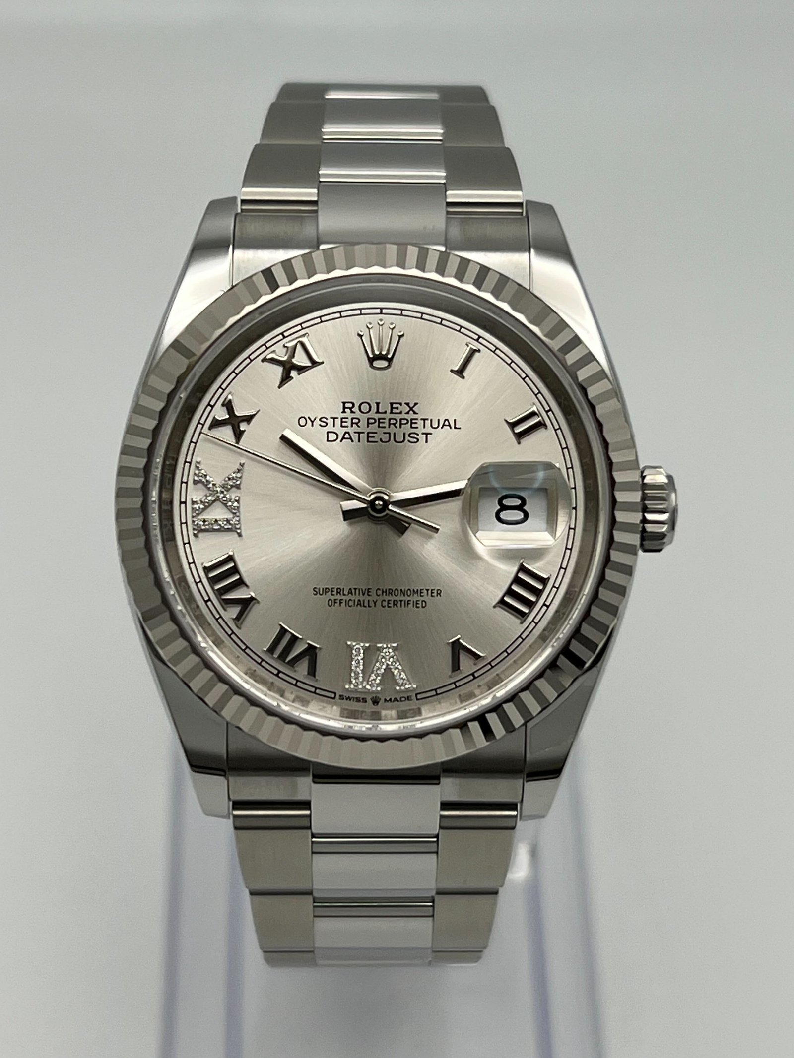 R01ex Datejust 36 126234 Stainless Steel Silver Dial Oyster