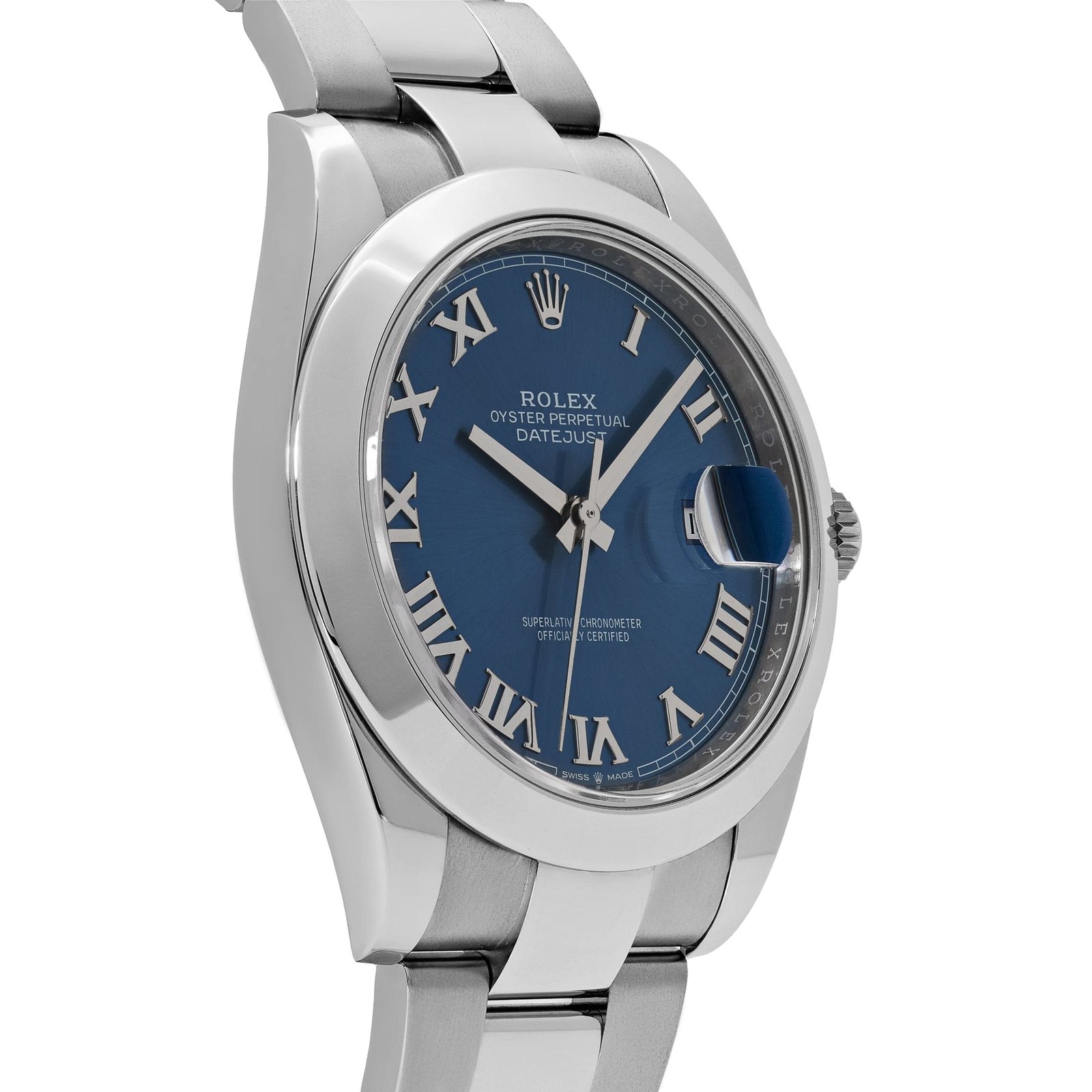 R01ex Datejust 41 126300 Stainless Steel Blue Roman Dial Oyster (2025)