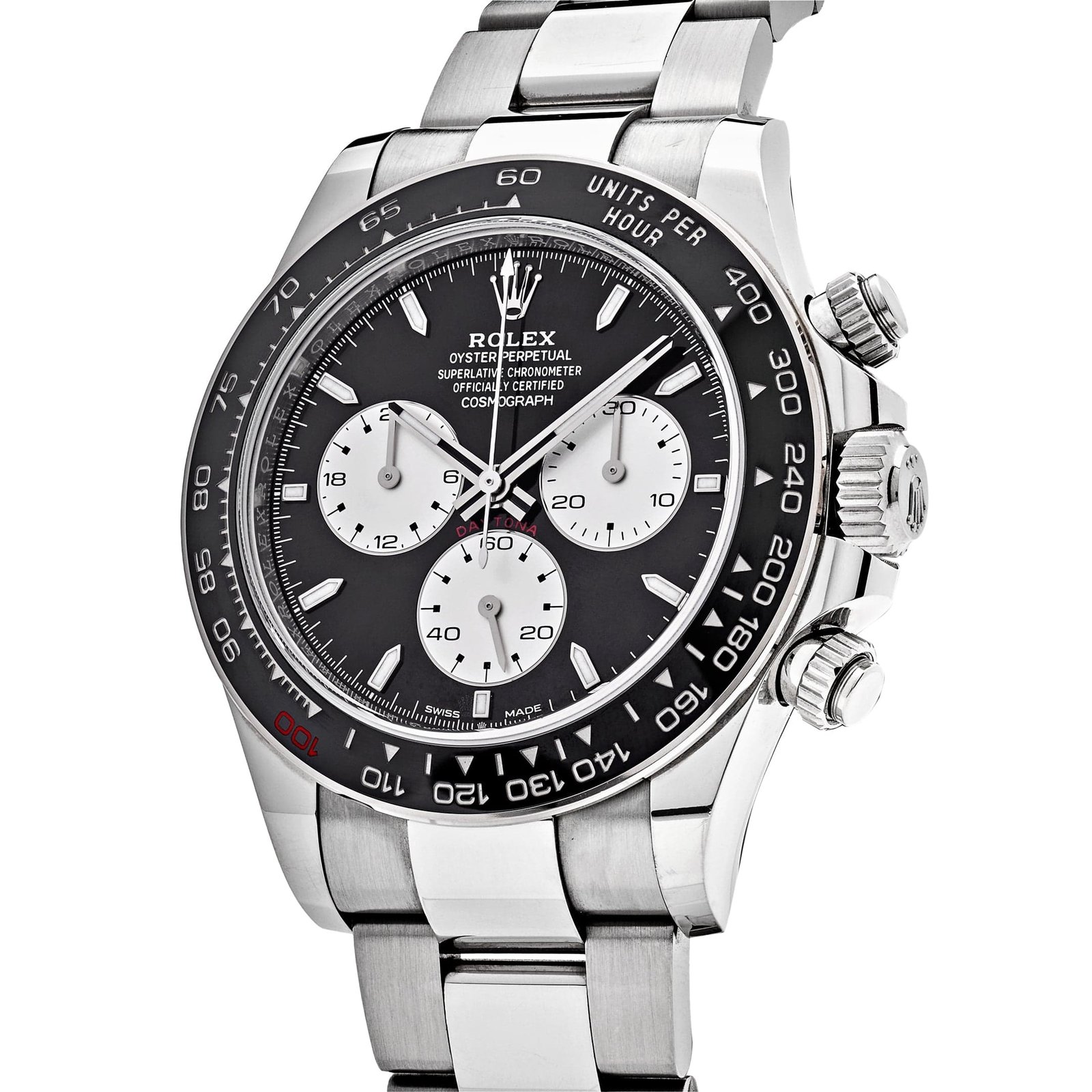 R01ex Daytona 126529LN ‘Le Mans’ White Gold Black Dial 40 mm