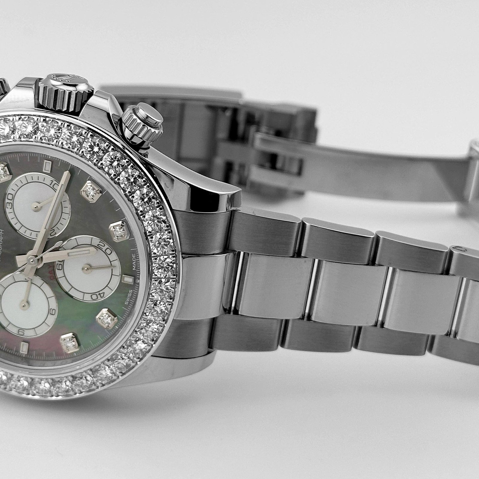 R01ex Daytona 126579RBR White Gold Mother of Pearl D1am0nd Dial D1am0nd Bezel (2024)