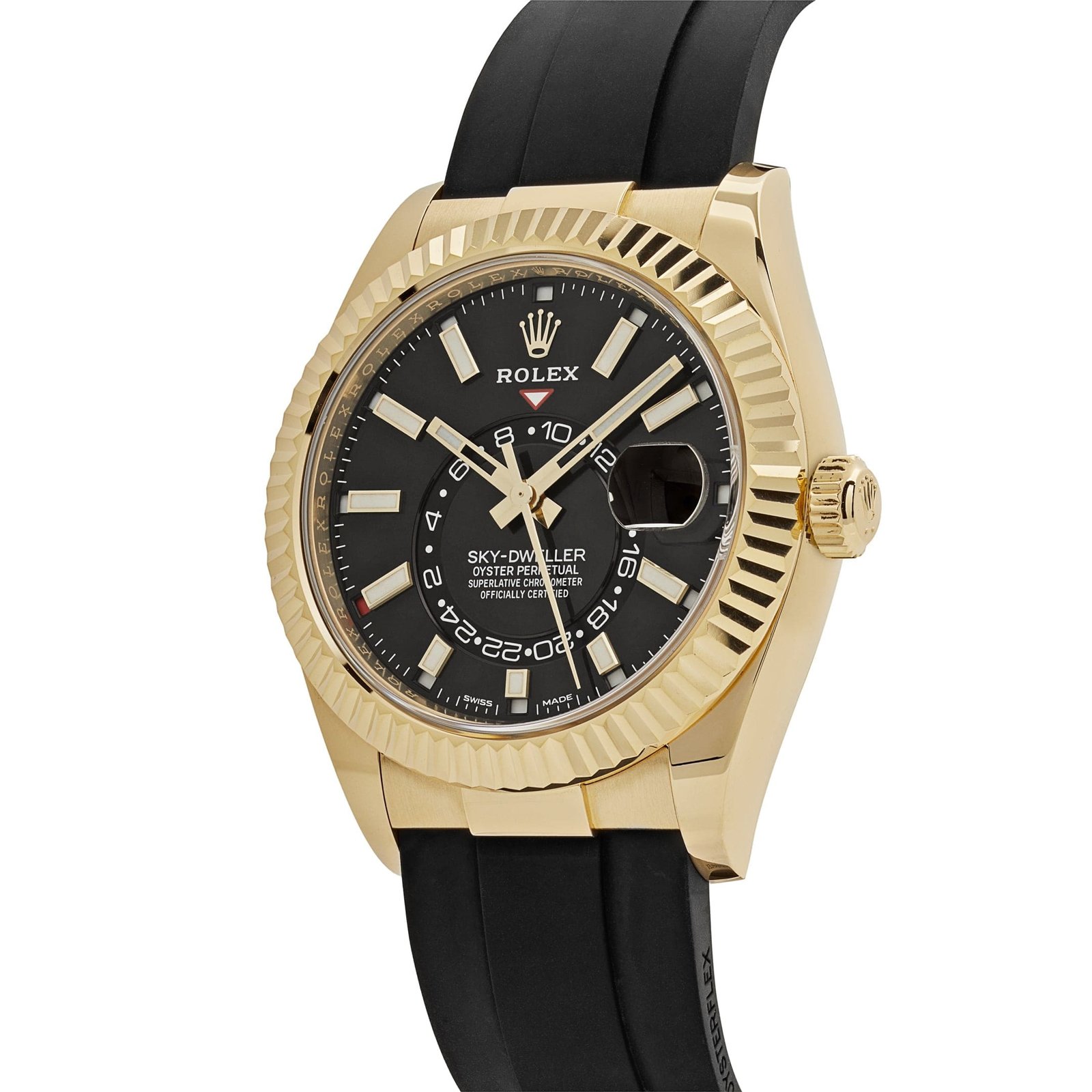 R01ex Sky-Dweller 336238 Yellow Gold  Bright Black Dial (2024)