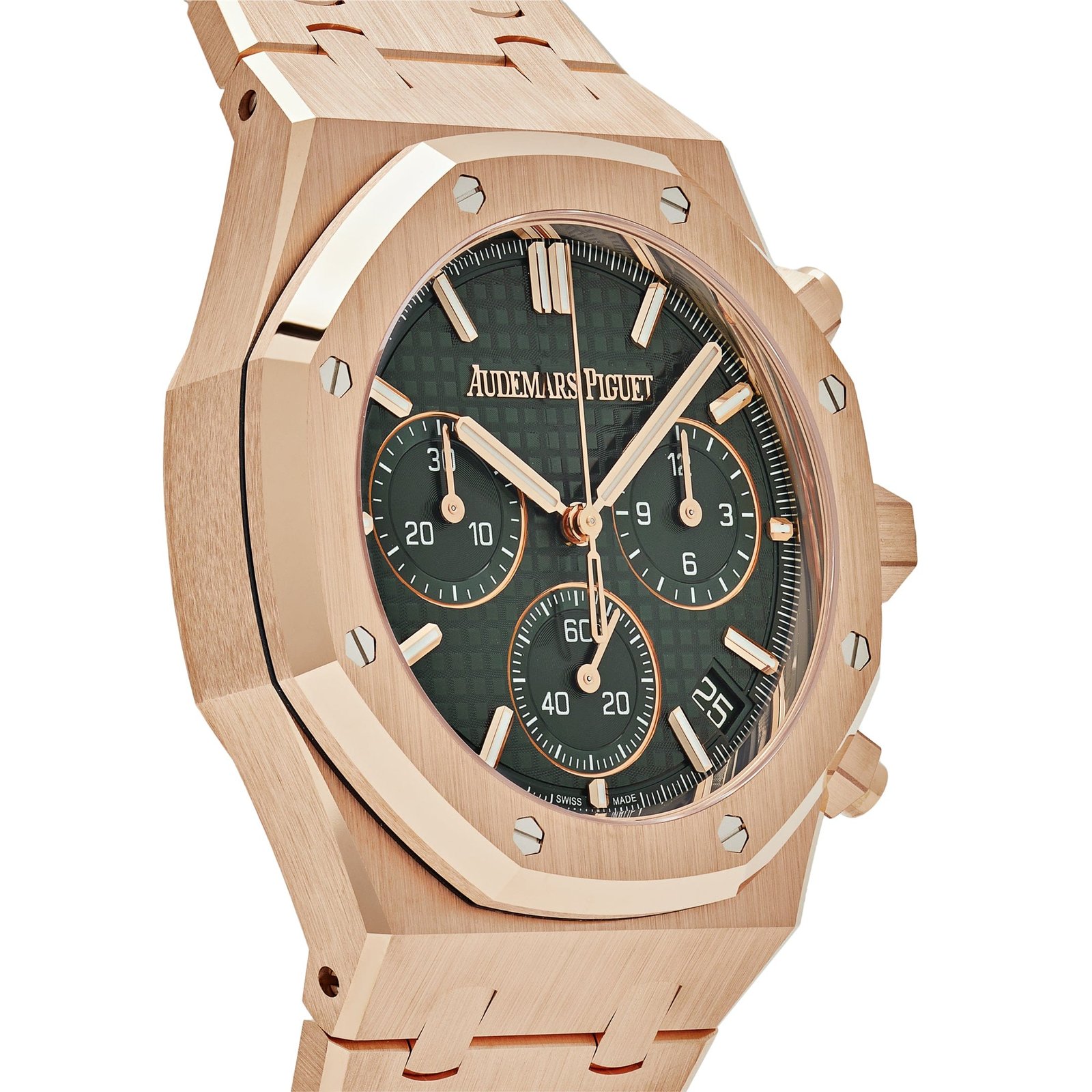 Audemars P1g*et Royal Oak 26240OR.OO.1320OR.04 Chronograph ’50th Anniversary’ Rose Gold Khaki Green Dial