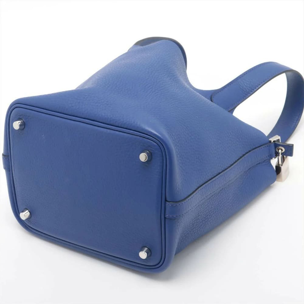 H**me5 Taurillon Clemence Picotin 18 Bleu Royal with Palladium Hardware